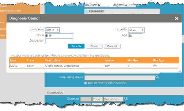 Diagnosis Selection