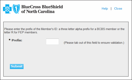 Authorization Request Input Page